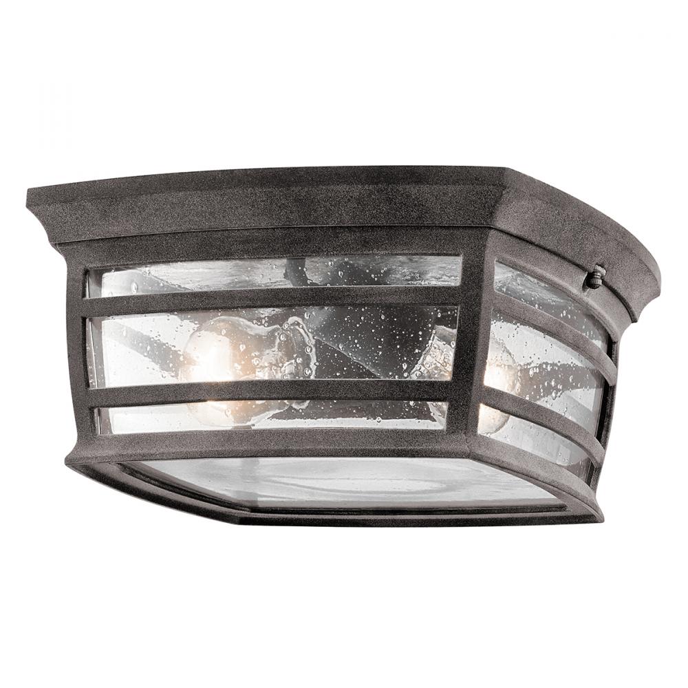 Wiscombe Park™ 2 Light Flush Mount Weathered Zinc