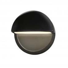 Justice Design Group CER-5610-BLK - ADA Dome LED Wall Sconce (Closed Top)