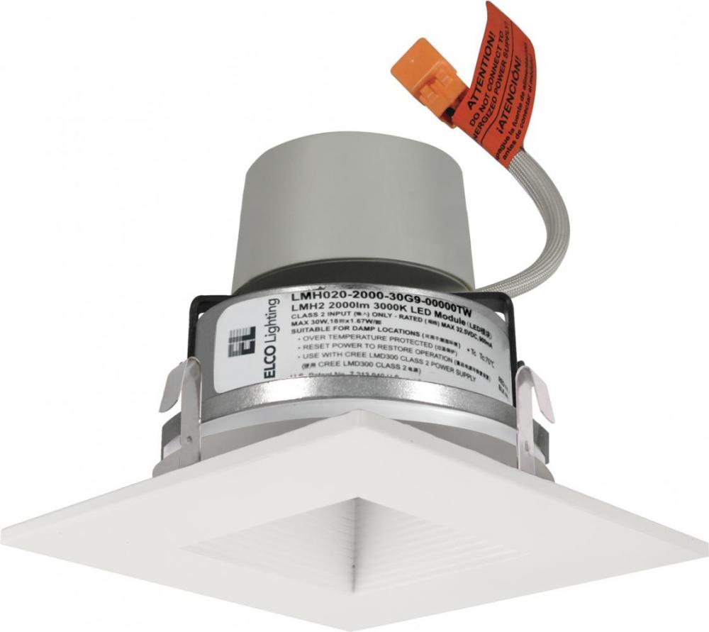 4" WHT SQ BFFL INSRT W/DRVR 850LM 35K