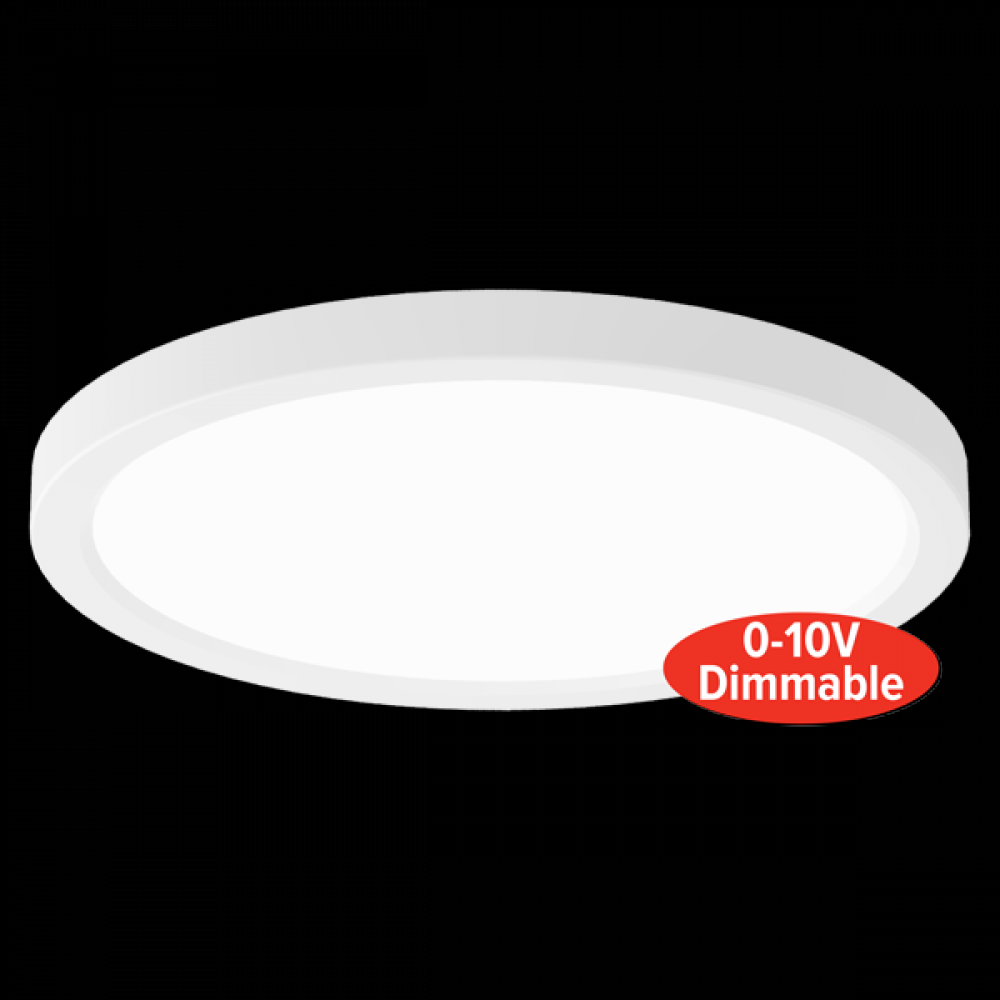 8" SLIM PNL RND 0-10V 120-277V DIM 3CCT