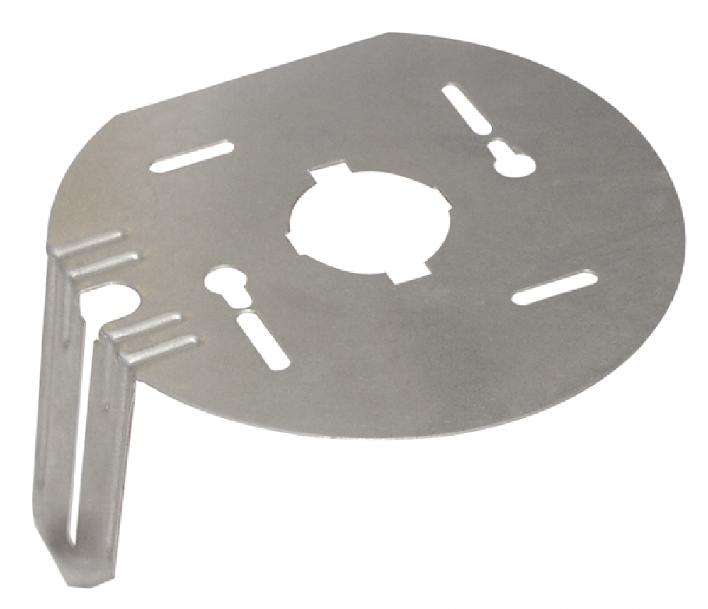 L-BRKT SKT PLT FOR 6" CANS W/SCREW & NUT