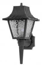 Wave Lighting 208SC-LR12W-BK - HAWTHORNE WALL LANTERN