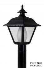 Wave Lighting 270TC-LR12W-BK - HAWTHORNE POST LANTERN